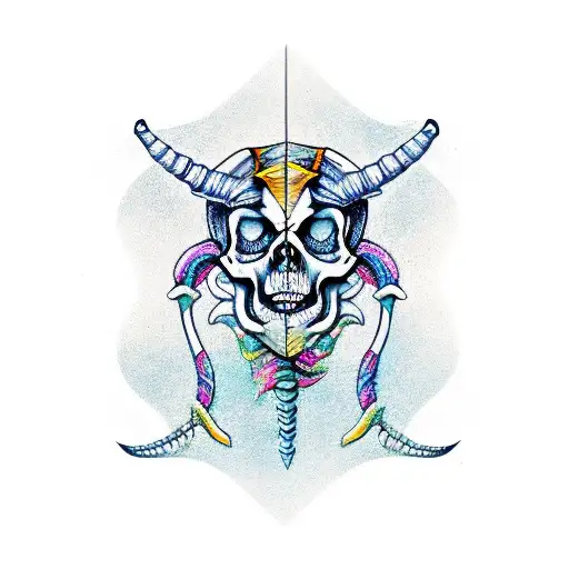 Skeleton Of A Capricorn