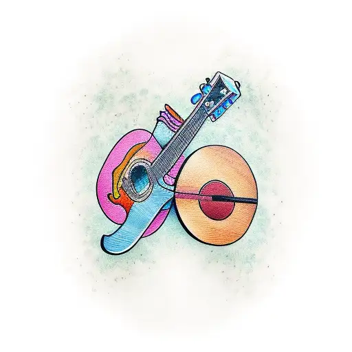 Tattoo For My Dad Who Loves Playing Guitar