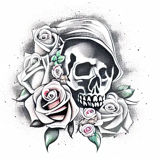 Skull And Roses