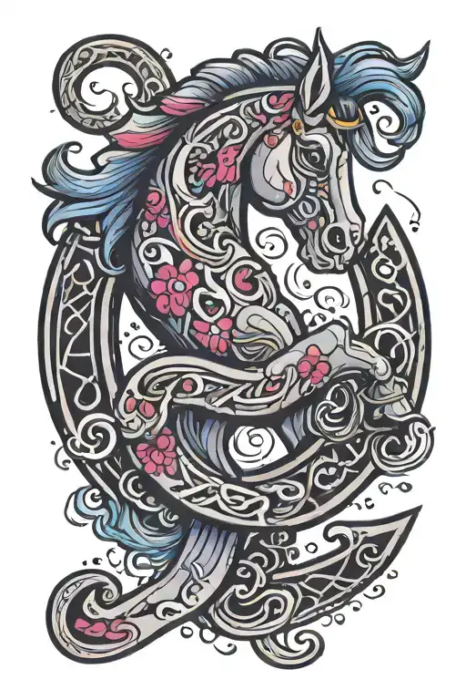 Horse Shoe With Number 5