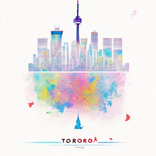 Toronto Skyline And Philippines Color