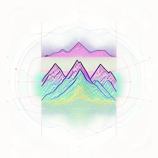 A Detailed Electrocardiogram Pattern Forming The Shape Of A Mountain Range