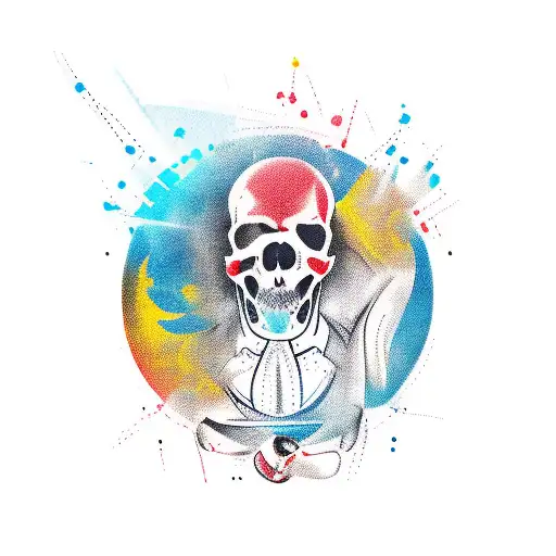 A Tattoo Design That Combines The Elements Of Sport And Helping Others