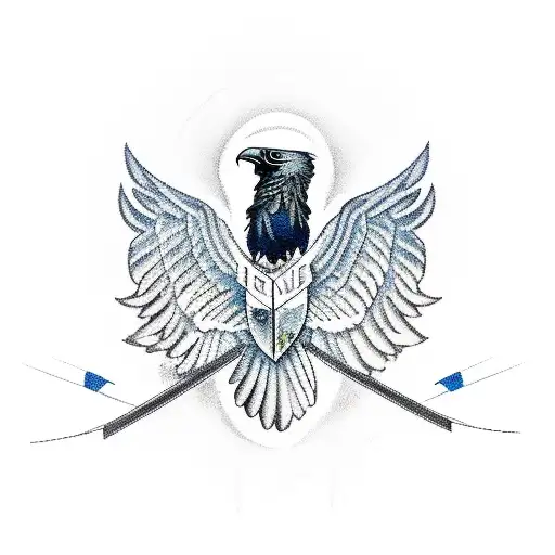 Raven With Wings Of Eagle