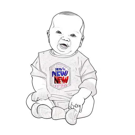 A Baby Wearing A Shirt That Says New To The Crew