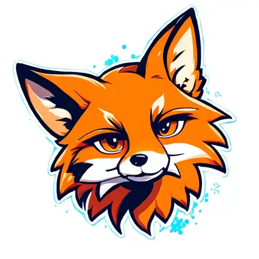 Fox With Cool Background