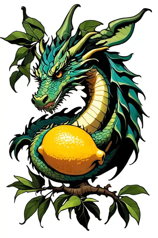 Dragon In A Lemon Tree Intertwined