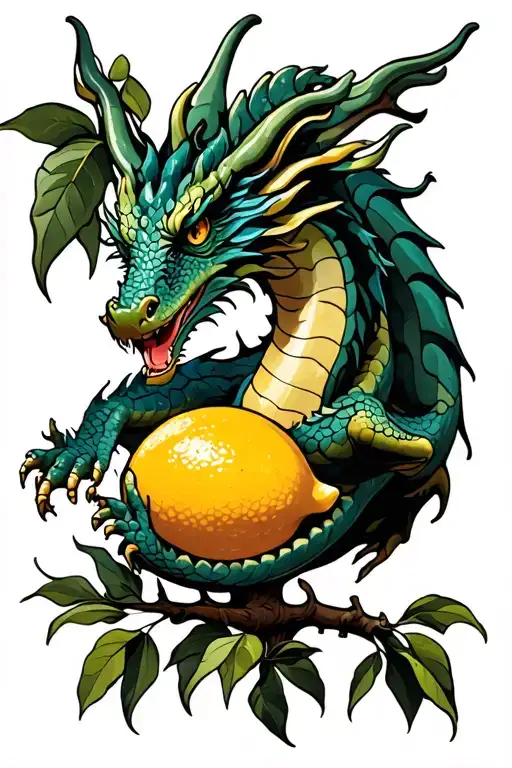 Dragon In A Lemon Tree Intertwined