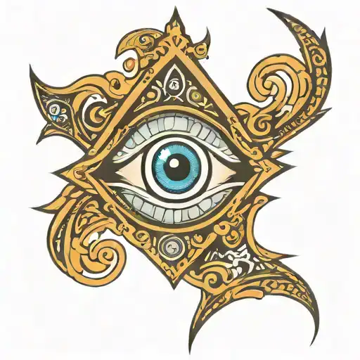 Evil Eye Tattoo For Man