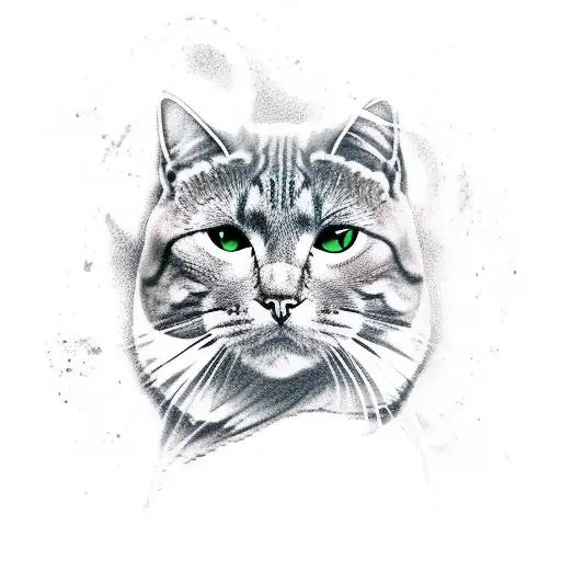 A Muscular Cat Doing A Workout Pose