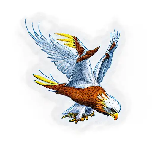 Rick Astley Riding An Eagle