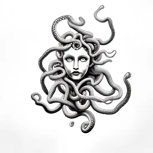 Medusa With Lightning