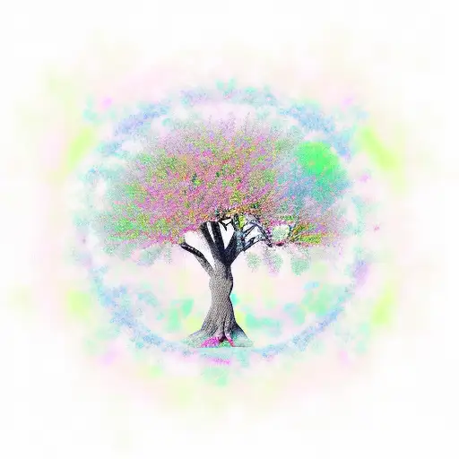 Tree Of Life Half Dead Half Bloomed