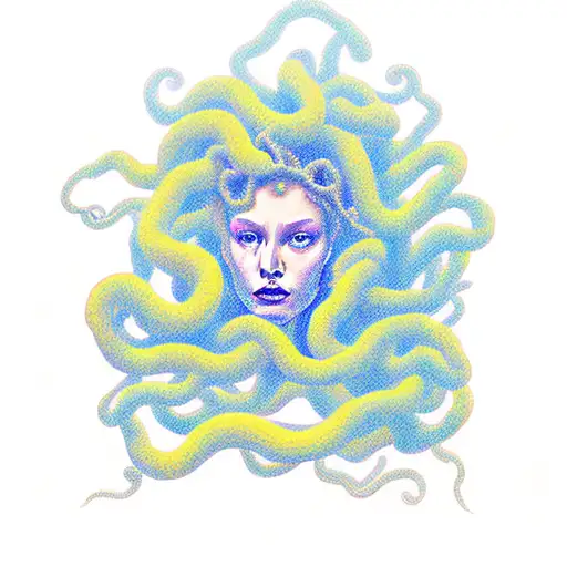 Medusa With Lightning