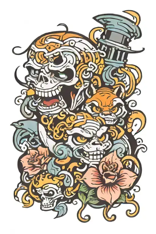 A Tattoo Symbolizing Loyalty To Family With A Gang-style Twist