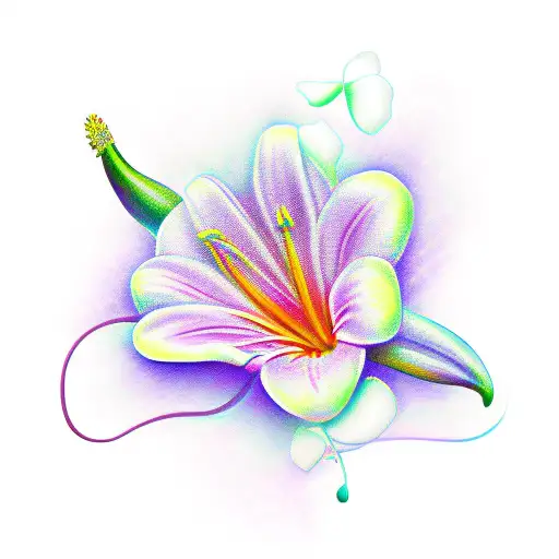 Script With Flower Lilly Joann Lindley