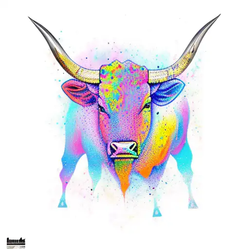 Whole Bull Colorful