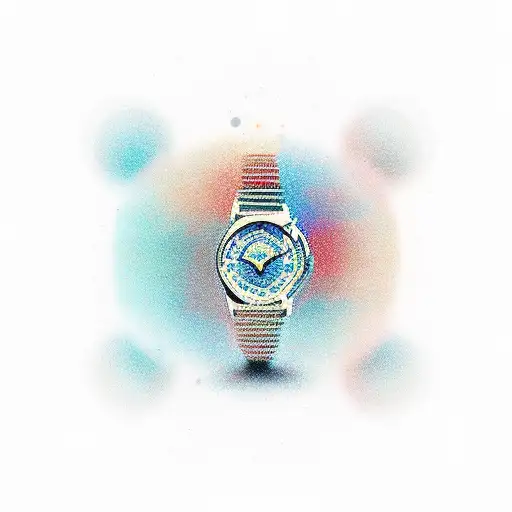 Watch With Hourglass