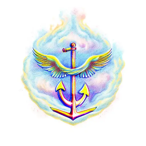 A Phoenix Holding An Anchor