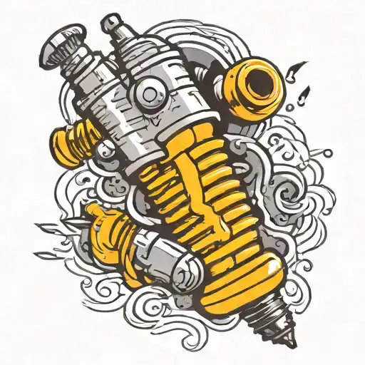 Spark Plug Cartoon