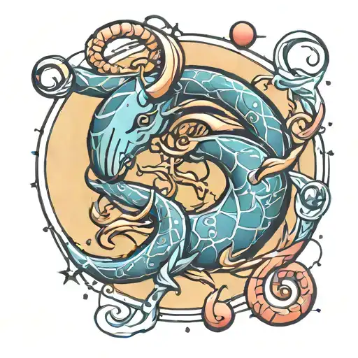 Taurus Pisces Constellation Intertwined