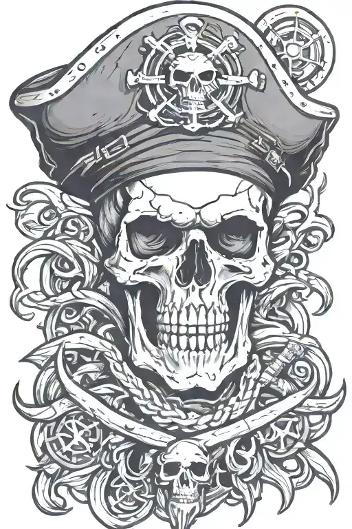 Nautical Skull Pirate