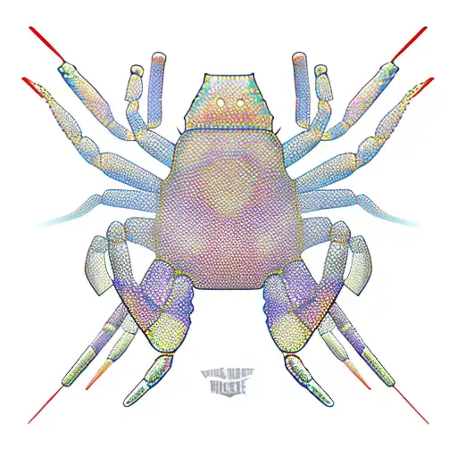Spider Crab In Rave Gear