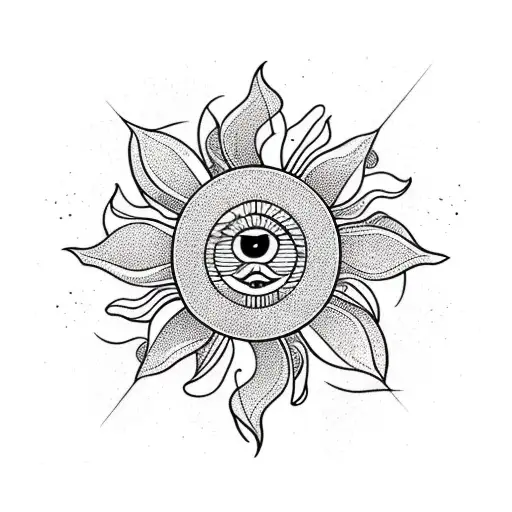 Sun Star Cross Flower