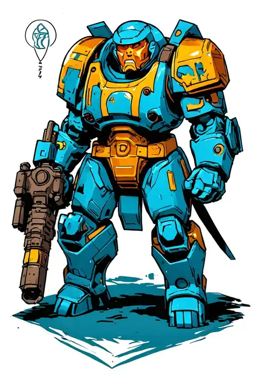Marvel's Juggernaut As A Warhammer 40K Space Marine