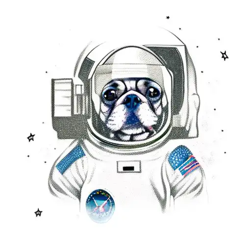 Dog In Astronaut Suit