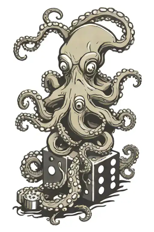 Octopus Rolling Dice