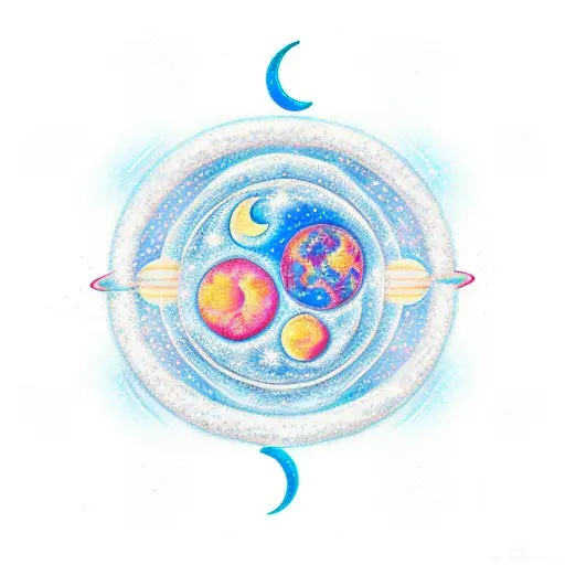 Celestial Sun And Moon