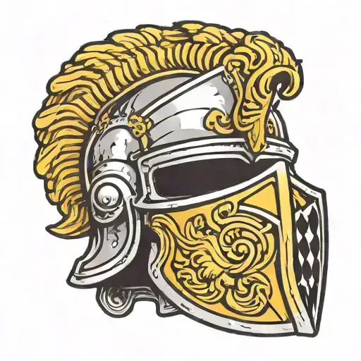 Roman Empire Helmet Logo Morphing