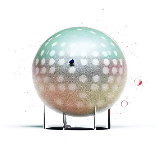 An Abstract Design Of Billiard Balls Mixing With Various Cocktail Ingredients