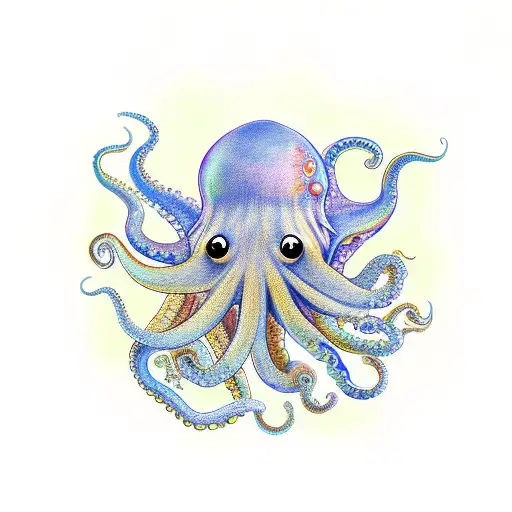 Octopus But His Head Is Mushrooms