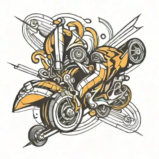 An Abstract Representation Of Speed Using Dynamic Lines And Shapes Inspired By Autos