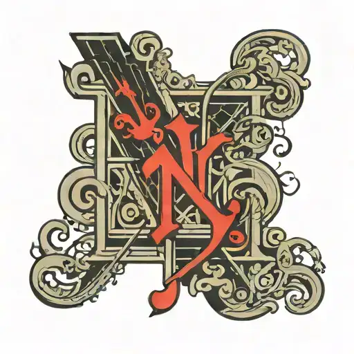 Ny Logo Black For The Out Line And Red Gray White For The Inside Colors