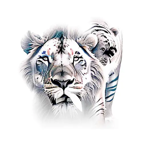 A Lion Tiger And A Bear Fighting