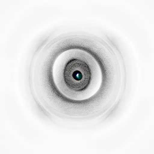 A Camera Lens Morphing Into A Black Hole