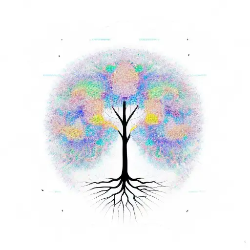 A Tree Of Life Design Incorporating Elements Of Chemistry And Nature