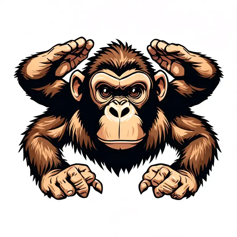 Saluting Monkey German Military