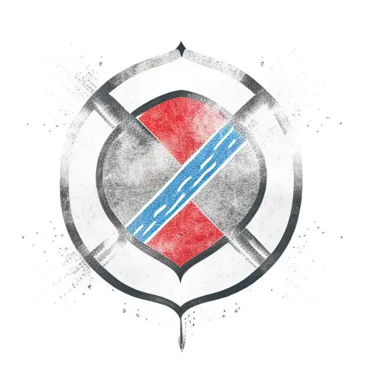 Sword Icelandic Flag On One Side Danish Flag On Other Side