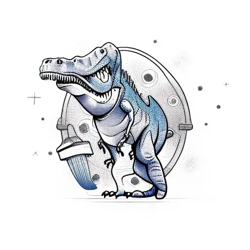 Dinosaur With Clothes