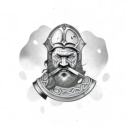 Stoned Viking Warrior