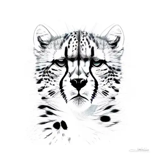 Cheetah In Modern Line