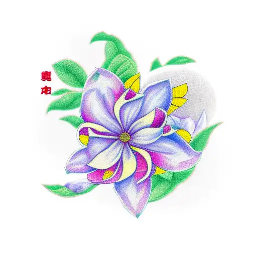 Moon And Jasmine Flower