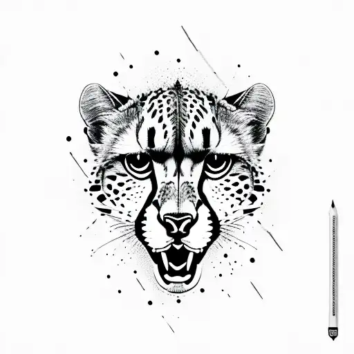 Cheetah In Modern Line