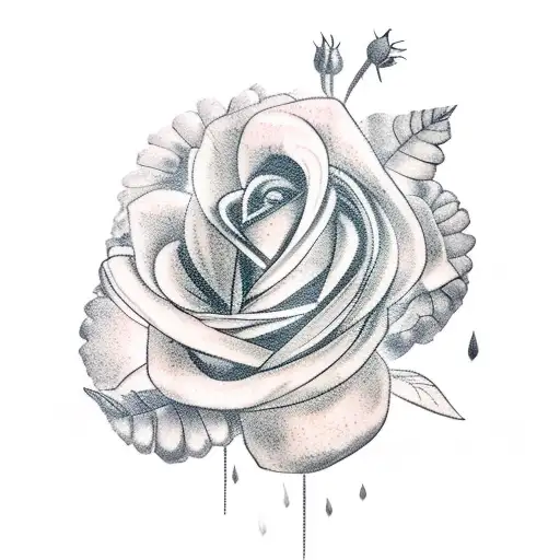 A Tattoo Of A Flower Vase With Different Types Of Flower