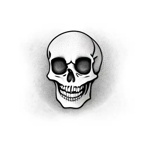 Skeleton Peeking Around The Corner