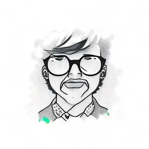 Gay White Man With Glasses And Short Bright Hair